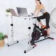 thumbnail image 2 of QinaQin Small, Height-Adjustable Standing Desk with Wheels, 31-43 Inch Mobile Standing Desk, 32-Inch Metal Frame Portable Laptop Desk/Workstation, Suitable for Home Offices, 2 of 9