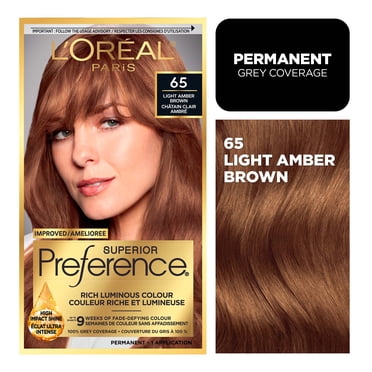 L'Oreal Paris Superior Preference Permanent Hair Color, Oil-in-Gel, Brun ambré clair, 1 boite