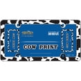 thumbnail image 2 of Cruiser Accessories Cow Print License Plate Frames, Black/White, 2 of 4