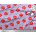 thumbnail image 2 of Soimoi Rayon Crepe Fabric Floral & Bee Insects Decor Fabric Printed Yard 46 Inch Wide, 2 of 3
