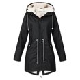 thumbnail image 1 of WRKEKC Anorak d'Alpinisme pour Femmes Doublé en Molleton, Veste de Randonnée Imperméable à Capuche Équipement pour Temps Froid, 1 of 4