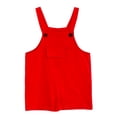 thumbnail image 4 of WENXIAOO Kids Girls Jumpsuits Rompers Comfortable Red Jumpsuit with Pockets Spring Fall Romper Summer Outfits for Girls 9-10 Years, 4 of 6