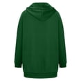 thumbnail image 4 of Meichang Womens Fall Winter Warm Zipper Open Fleece Hoodies Sweatshirt Long Jacket Drawstring Coat Jacket Tops Outwear Plus Size, 4 of 7