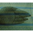 thumbnail image 4 of oneOone Viscose Chiffon Fabric Leaves & Chevron Block Printed Fabric 1 Yard 42 Inch Wide, 4 of 4