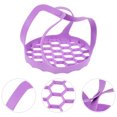 thumbnail image 4 of MasteelfCA 1Pc Multifunctional Handheld Steamer Silicone Vegetable Basket Drain Basket, 4 of 8
