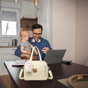 ZZkhGO Baby Diaper Bag, Cute Tote Bag with Insulated Pockets, Maternity Travel Storage Bag for Stroller Crossbody Carry