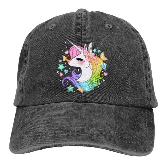 Girls' Adjustable Cute Unicorn Hats, Baseball Cap for 3-12 Years
