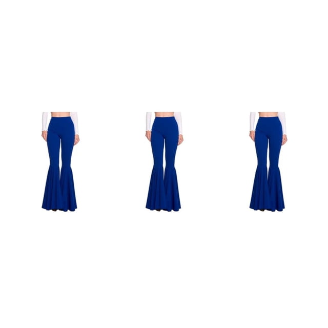 Baohd Stretchy Woman Pants Wide Application Multiple Sizes Available High Waist navy blue XL 3Set