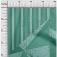 thumbnail image 2 of oneOone Viscose Chiffon Teal Green Fabric Geometric Diamond With Stripes Craft Projects Decor Fabric Printed By The Yard 42 Inch Wide, 2 of 4