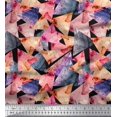 thumbnail image 1 of Soimoi Cotton Voile Fabric Triangle & Texture Print Fabric by Yard 42 Inch Wide, 1 of 3