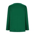 thumbnail image 4 of Hauts pour Femmes Grande Taille, Chemises Décontractées à Manches Longues Coupe Décontractée, Blouses à Col Rond T-Shirt Surdimensionné Confortable, Tenue d'Intérieur Tendance 2026 pour Usage Quotidien, 4 of 5