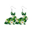 thumbnail image 1 of Creative Easter Leather Earrings Colorful Eggs Party Rabbit Happy Easter Day Decor Bunny Ester Parti Girls Gifts, Style 21, 1 of 3