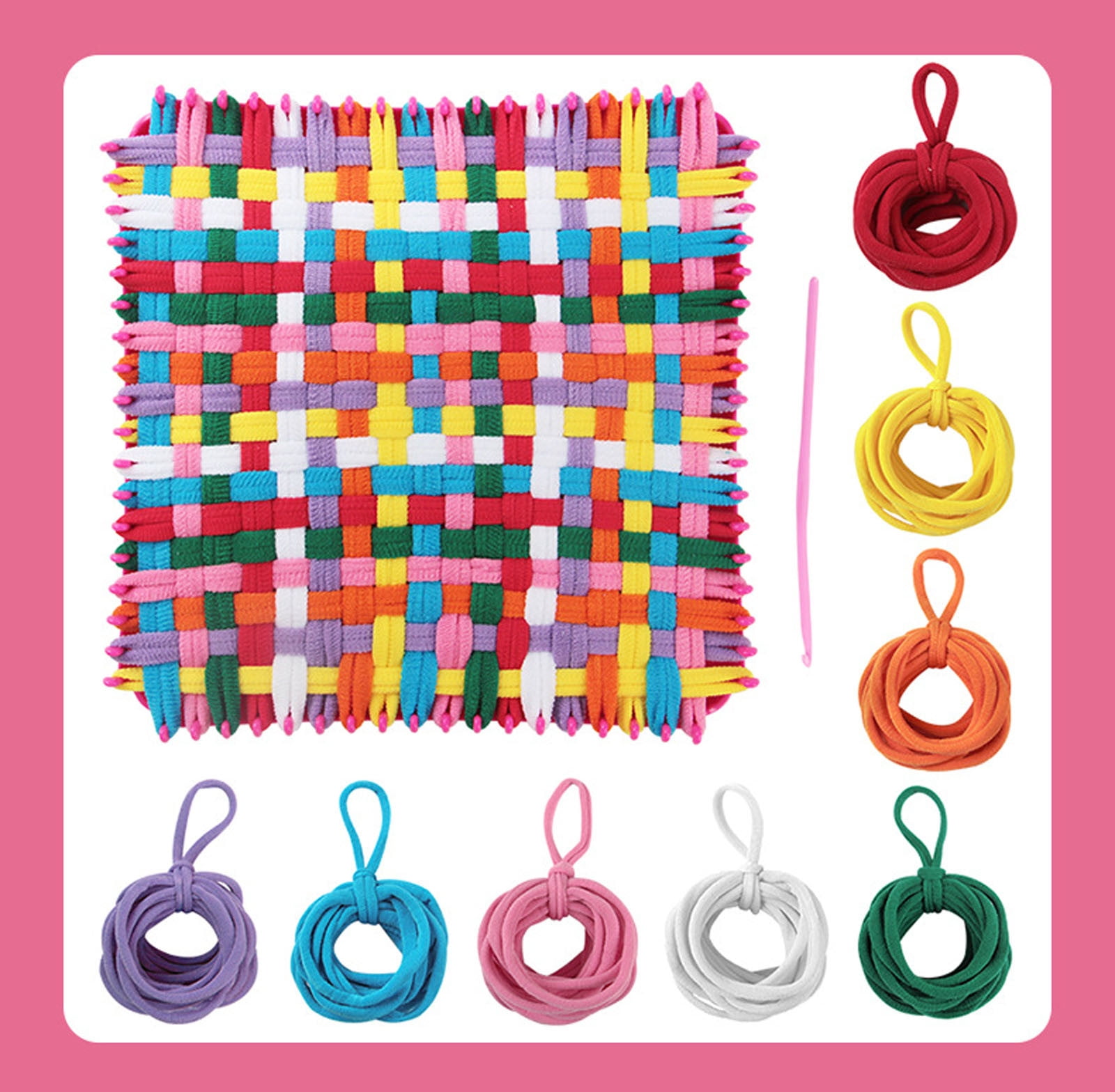 Kit De Bracelet élastique 1100+ Pièces – Métier à Tisser, 21 Couleurs, Accessoires – Activité Créative Enfant 8-12 Ans