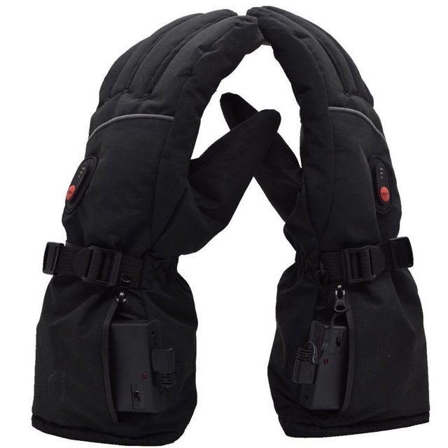 1 Pair Heated Gloves Thermal Mitten Hand Warmer for Winter (Without Battery)