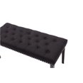 thumbnail image 3 of Cabara Tufted Fabric Bench (Black), 3 of 3