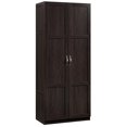 thumbnail image 1 of Pemberly Row Engineered Wood 4-Shelf Storage Cabinet in Cinnamon Cherry, 1 of 9