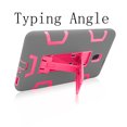 thumbnail image 3 of Mignova for Galaxy Tab A 8.0 SM-T380 Case.Hybrid Shockproof Rugged Anti-Impact Drop Protection Cover Built-In Kickstand For Samsung Galaxy Tab A 8.0 2017 SM-T380 T385(Gray/Pink), 3 of 7