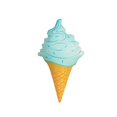 thumbnail image 1 of Swimming Pool Float Water Swim Ring Ice Cream Shaped Inflatable Play Game Toy, 1 of 10