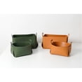 thumbnail image 3 of Storage Basket Leather Organizer Holder Container Box Cosmetic Decoration, 3 of 9