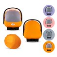 thumbnail image 3 of CozyBaby Lightweight Mesh Sun and Bug Infant Carrier Cover, Orange Mango, 3 of 7