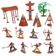 thumbnail image 1 of EIGTHTAIL 13pcs Indian Man Model Toy Plastic Figures Model Men Figures Accessories Play Set for Kids, 1 of 7