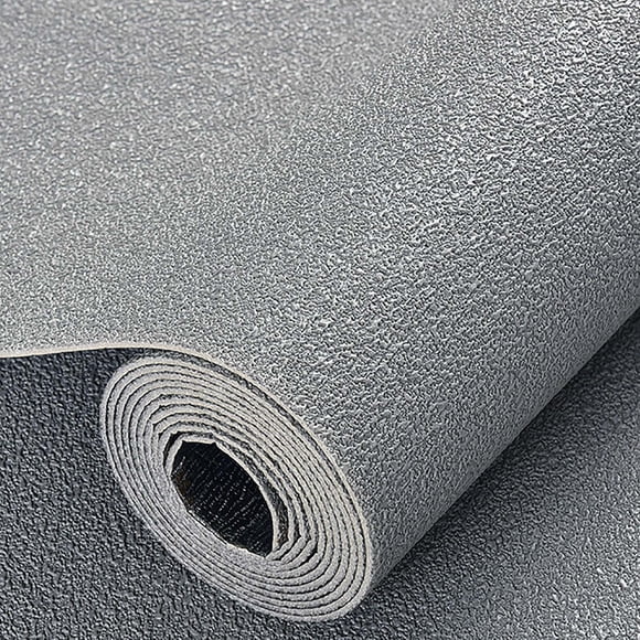 Dvruxg 3D Foam Cotton Texture Linen Peel and Stick Wallpaper, Waterproof Removable Wall Paper, Suitable for Wall Decor Tenant Friendly