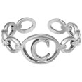 thumbnail image 1 of TIMIFIS Silver Rings Titanium Steel Plated 26 Letter English Opening Finger Hollow Valentine'S Day Gift, 1 of 1