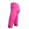 thumbnail image 1 of Cinvoph Womens Capris Ruffle Yoga Pants Tummy Control Workout Running Joggers Leggings, 1 of 4