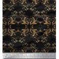 thumbnail image 2 of Soimoi Modal Satin Fabric Filigree Damask Fabric Prints By Yard 42 Inch Wide, 2 of 3