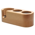 thumbnail image 1 of Abbracc Support de Poignée pour Cafetière Support de Poignée en Bois pour Presse à Poudre Base de Poignée de Machine à Café 58 mm 3 Fentes, 1 of 8
