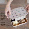 thumbnail image 3 of 3 Sprouts Recycled Plastic Bento Box for Kids - Blueberry Taupe, 3 of 8