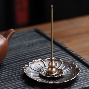 Dvkptbk Alloy Incense Holder Nelumbo Bincense Holders Incense Burners Multifunctional Incense Holders Alloy Incense Holders Wires Incense Holders Sandalwood Plates Incense Rack Ornaments Home Decor