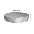 thumbnail image 3 of Housse Ronde d'Extérieur pour Piscine, Protection Solaire, Accessoire de Remplacement pour Spa, Pliable, Imperméable, Jardin, Sol, Usage d'Été, 3 of 4