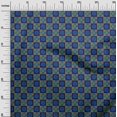 thumbnail image 2 of oneOone Silk Tabby Fabric Geometric & Floral Block Print Fabric By Yard 42 Inch Wide, 2 of 4