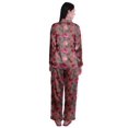 thumbnail image 3 of Moomaya Ensemble de Pyjama à Boutons pour Femmes, Pantalon de Nuit à Col Cranté, Tenue de Détente, 3 of 6
