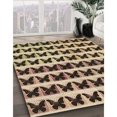 thumbnail image 3 of Ahgly Company Tapis Rond Lavable en Machine Intérieur Transitionnel Marron, 7 Pieds Rond, 3 of 7