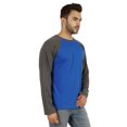 thumbnail image 2 of Inkmeso Men's Regular Fit Round Neck Shirt Solid Raglan Long Sleeve T-Shirts, 2 of 7