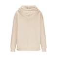 thumbnail image 4 of Besolor Womens Plus Size Hoodies Long Sleeve Drawstring Pullover Tops Casual Loose Fall Winter Hooded Sweatshirts, 4 of 7
