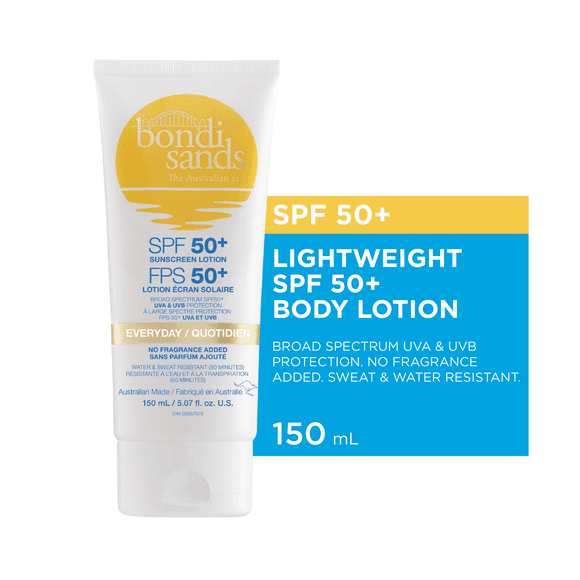 Bondi Sands SPF 50+ Everyday Sunscreen Body Lotion, 150ml