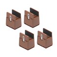 thumbnail image 2 of 4 Pieces Leg Risers Bed Riser Diameter 1-4cm Desk Leg Riser Chair Risers Support H 5cm Brown 10-37mm, 2 of 8