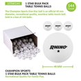thumbnail image 2 of Champion Sports 1STAR144 40 mm 1 Étoile Tennis de Table, 2 of 5