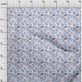 thumbnail image 3 of oneOone Tissu Polyester Spandex Blanc Matériel de Robe Florale Tissu Imprimé Tissu au Mètre 56 Pouces de Large, 3 of 4