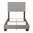 thumbnail image 3 of CorLiving Celeste Modern Upholstered Adult Twin Bed Frame with Headboard, Box Spring Required, 3 of 6