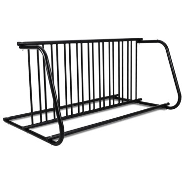 AKDSteel Support de Rangement Extérieur pour Vélo – Support Latéral Double pour 10 Vélos, Grille Commerciale Stable et Peu Encombrante pour Garage, Rue, Cour, Événement Vélo