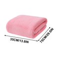 thumbnail image 2 of Suncoda Washclo, Solid Color Pineapple Reseau High Density Fleece Marginal Bath Towel Adult Solid Color Enlarged Bath Towel Thickened Marginal Towel 35X75Cm, 2 of 4
