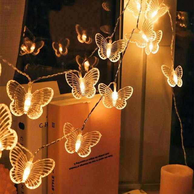 MesaSe Dragonfly String Lights 20 LED Fairy String Lights for Bedroom Wedding Party Christmas Holiday Decor 9.84ft