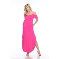 thumbnail image 1 of White Mark Women's Cold Shoulder Maxi Dress, 1 of 4