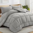 thumbnail image 1 of All Season Queen Comforter Set Soft Quilted Down Alternative Comforter+ Pillow Shams with Corner Tabs Winter Summer Warm Fluffy Machine Washable (Queen ), 1 of 7
