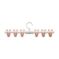 thumbnail image 2 of Vaidha Multi-functional Folding Wall-hanging Clothes Rack Clothes Balcony Drying Artifacts Household Six Clip Underwear Socks Drying Hanging Racks, 2 of 6
