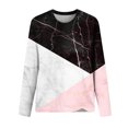 thumbnail image 4 of Nouveaux Hauts pour Femmes 2023 Imprimés Décontractés Amples à Col Rond Grande Taille T-shirt à Manches Longues Hauts Blouse, 4 of 4